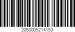 Código de barras (EAN, GTIN, SKU, ISBN): '2050005214153'