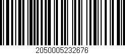 Código de barras (EAN, GTIN, SKU, ISBN): '2050005232676'