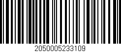Código de barras (EAN, GTIN, SKU, ISBN): '2050005233109'