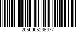 Código de barras (EAN, GTIN, SKU, ISBN): '2050005236377'