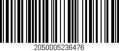 Código de barras (EAN, GTIN, SKU, ISBN): '2050005236476'