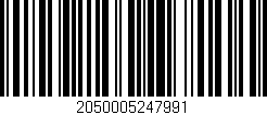 Código de barras (EAN, GTIN, SKU, ISBN): '2050005247991'