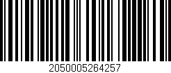 Código de barras (EAN, GTIN, SKU, ISBN): '2050005264257'