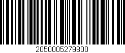 Código de barras (EAN, GTIN, SKU, ISBN): '2050005279800'