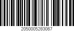 Código de barras (EAN, GTIN, SKU, ISBN): '2050005283067'
