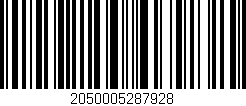 Código de barras (EAN, GTIN, SKU, ISBN): '2050005287928'