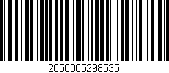 Código de barras (EAN, GTIN, SKU, ISBN): '2050005298535'