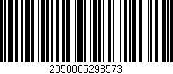 Código de barras (EAN, GTIN, SKU, ISBN): '2050005298573'