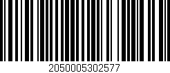 Código de barras (EAN, GTIN, SKU, ISBN): '2050005302577'