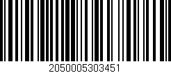 Código de barras (EAN, GTIN, SKU, ISBN): '2050005303451'