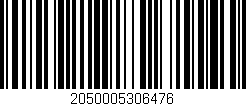 Código de barras (EAN, GTIN, SKU, ISBN): '2050005306476'