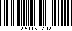Código de barras (EAN, GTIN, SKU, ISBN): '2050005307312'