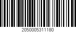 Código de barras (EAN, GTIN, SKU, ISBN): '2050005311180'