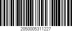 Código de barras (EAN, GTIN, SKU, ISBN): '2050005311227'