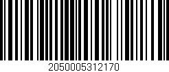 Código de barras (EAN, GTIN, SKU, ISBN): '2050005312170'