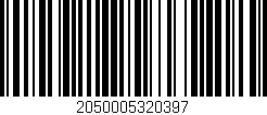 Código de barras (EAN, GTIN, SKU, ISBN): '2050005320397'