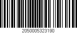 Código de barras (EAN, GTIN, SKU, ISBN): '2050005323190'