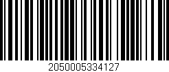 Código de barras (EAN, GTIN, SKU, ISBN): '2050005334127'