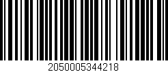 Código de barras (EAN, GTIN, SKU, ISBN): '2050005344218'