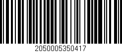 Código de barras (EAN, GTIN, SKU, ISBN): '2050005350417'