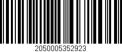 Código de barras (EAN, GTIN, SKU, ISBN): '2050005352923'