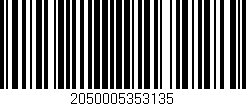 Código de barras (EAN, GTIN, SKU, ISBN): '2050005353135'