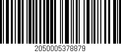 Código de barras (EAN, GTIN, SKU, ISBN): '2050005378879'