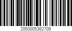 Código de barras (EAN, GTIN, SKU, ISBN): '2050005382708'