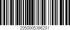 Código de barras (EAN, GTIN, SKU, ISBN): '2050005386201'