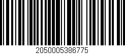 Código de barras (EAN, GTIN, SKU, ISBN): '2050005386775'