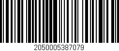 Código de barras (EAN, GTIN, SKU, ISBN): '2050005387079'