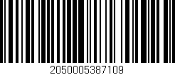 Código de barras (EAN, GTIN, SKU, ISBN): '2050005387109'