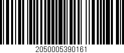 Código de barras (EAN, GTIN, SKU, ISBN): '2050005390161'