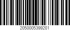 Código de barras (EAN, GTIN, SKU, ISBN): '2050005399201'