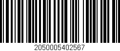 Código de barras (EAN, GTIN, SKU, ISBN): '2050005402567'