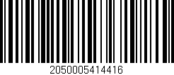 Código de barras (EAN, GTIN, SKU, ISBN): '2050005414416'