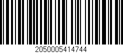 Código de barras (EAN, GTIN, SKU, ISBN): '2050005414744'