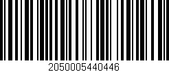 Código de barras (EAN, GTIN, SKU, ISBN): '2050005440446'