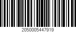 Código de barras (EAN, GTIN, SKU, ISBN): '2050005447919'