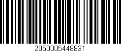 Código de barras (EAN, GTIN, SKU, ISBN): '2050005448831'