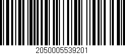 Código de barras (EAN, GTIN, SKU, ISBN): '2050005539201'