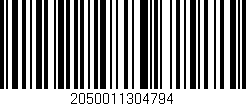 Código de barras (EAN, GTIN, SKU, ISBN): '2050011304794'