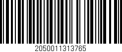 Código de barras (EAN, GTIN, SKU, ISBN): '2050011313765'