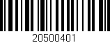 Código de barras (EAN, GTIN, SKU, ISBN): '20500401'