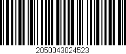 Código de barras (EAN, GTIN, SKU, ISBN): '2050043024523'