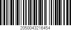 Código de barras (EAN, GTIN, SKU, ISBN): '2050043216454'