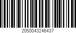 Código de barras (EAN, GTIN, SKU, ISBN): '2050043246437'