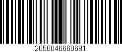 Código de barras (EAN, GTIN, SKU, ISBN): '2050046660681'