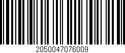 Código de barras (EAN, GTIN, SKU, ISBN): '2050047076009'