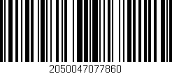 Código de barras (EAN, GTIN, SKU, ISBN): '2050047077860'
